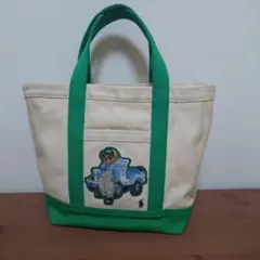 Polo Ralph Lauren ポロベア キャンバス トートバッグ グリーン