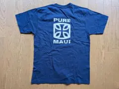 「マウイ島 MALIBU SHIRTS」 Tシャツ Ｍサイズ ネイビーのサムネイル