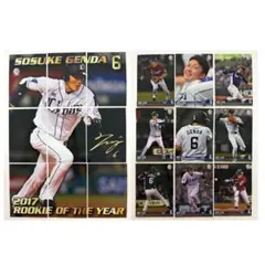 埼玉西武ライオンズ 源田壮亮 2017新人王獲得記念カード 9枚セット