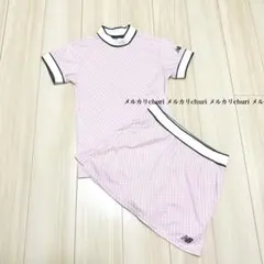 【ニューバランゴルフ】レディース 半袖ハイネックシャツスカートSETセットアップ