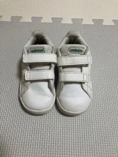 adidas ベルクロ スニーカー ホワイト/グリーン