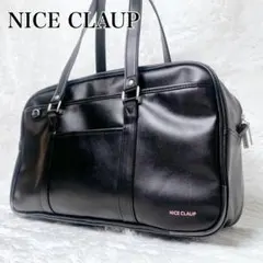 NICE CLAUP スクバ スクールバッグ ブラック 通学 高校生