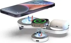 ワイヤレス充電器 同時充電iPhone/Apple Watch/AirPods