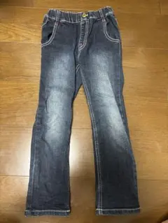 boomy roomy デニムパンツ ハートポケット7部丈130㎝女の子ジーパンのサムネイル