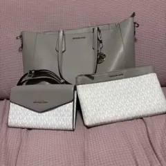 MICHAEL KORS グレー ショルダーバッグ 3点セット
