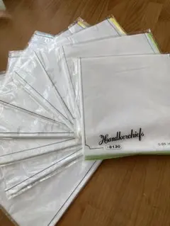 10枚セット　コットン100%ハンカチーフ