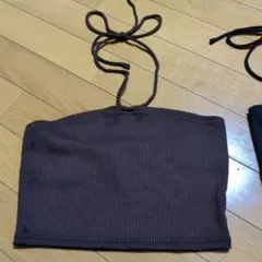 GU ブラウンとブラックのビスチェ Sサイズ2枚組