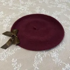 ❁Amavel ベレー帽 ロゴリボン付き❁