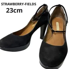 STRAWBERRY-FIELDS スエード パンプス　紺色