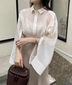 NICECLAUP マルチWAYロングシアーシャツ