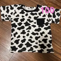 牛柄 半袖Tシャツ ポケット付き ベビー