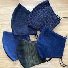 ソフトワイヤー入り 男性向け 布製マスク5枚セット