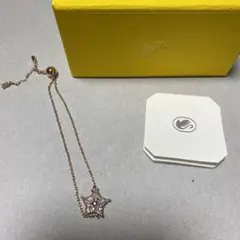 スワロフスキー　Swarovski ローズゴールド 星形チャーム ブレスレット