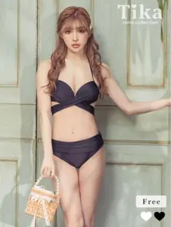 Tika レディース セパレート水着 ブラック M