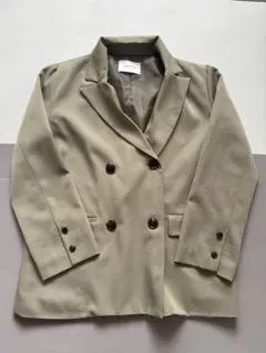 archives ベージュ ダブルブレスト テーラードジャケット