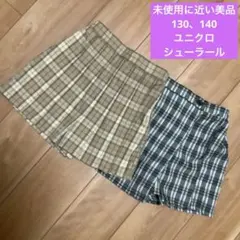 極美品　女の子　130 140 キュロット　スカッパン　2枚セット　ユニクロ
