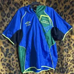 ピステ　半袖　O size Blue Green ナイロン　Futsal