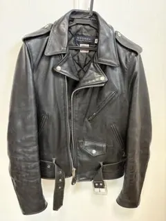 Schott USA製 ダブルライダース 本革 黒 34のサムネイル