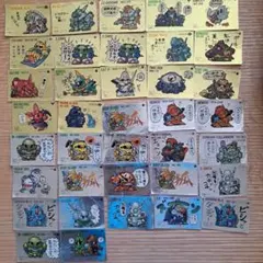 ガンダム　ガン消し付属のシール35種38枚セット