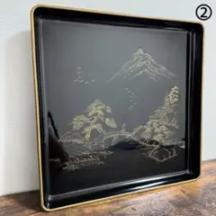 御膳 木製 漆器 松鯉絵 金蒔絵 10客セット 膳 お膳 会席膳 懐石膳 二度塗 アンティーク雑貨 輪島塗 金蒔絵 鯉の図 木製お膳5客セット(漆器