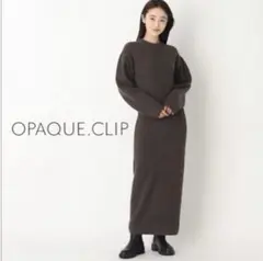 OPAQUE.CLIP ◆【百々千晴さんコラボ】メランジニットワンピース