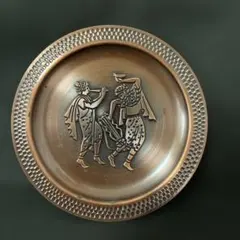 デッドストック ギリシャ神話風 レリーフ 銅製トレイ