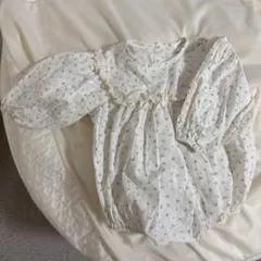 韓国子供服　monpetitbebe 花柄ロンパース S 70サイズ