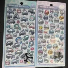 A*o様 ボンボンドロップシール 水族館限定　サメ　クラゲ