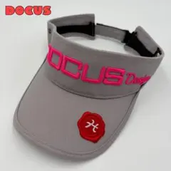 【DOCUS】ドゥーカス サンバイザー ゴルフ 立体刺繍ロゴ フリーサイズ　帽子のサムネイル