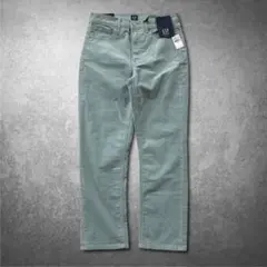 【美品】GAP シガレットパンツ 細身ストレート ミントグリーン カジュアル 春