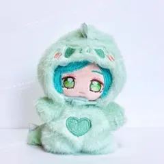 10〜12cm ぬい服 ぬいぐるみ服 いつぬい もふもふ！緑の恐竜着ぐるみのサムネイル