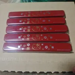 HELLO KITTY　ハローキティ　お箸入れ　5個セット　2000年