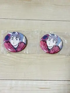 ハイキュー PLAY！バレーボール 缶バッジ 2個セット 宮治