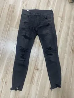 AMERICAN EAGLE ダメージスキニージーンズ ブラック