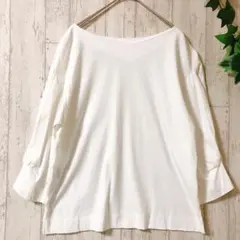 ROPE PICNIC 38 オフホワイト 七分袖カットソー