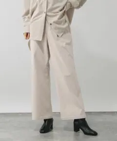 グローバルワーク　コーデュロイイージーストレートパンツ