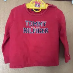 TOMMY HILFIGER 赤 ニットセーター