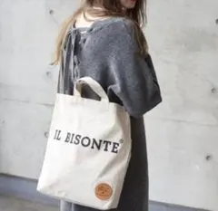 IL BISONTE 2WAY キャンバストートバッグ ムック A4対応★