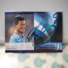 三浦知良 横浜FC Print Autograph Card