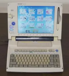 可動美品】SHARP ワープロ WD-M800 黒/カラーリボン4本 FD7枚 - メルカリ