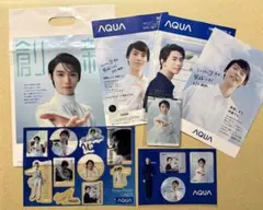 羽生結弦 AQUA ノベルティセット　ステッカー　スマホスタンドのサムネイル