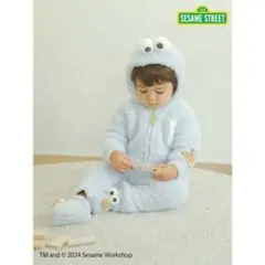 ジェラートピケ　クッキーモンスター　ロンパース　セサミストリート　ジェラピケ