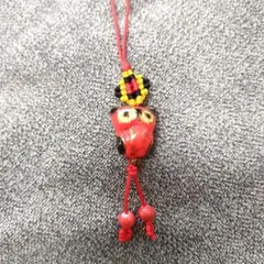 ふくろう ストラップ 根付け お守り キーホルダー 縁起物 台湾 中国 H5