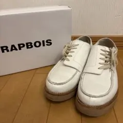 FRAPBOIS ホワイト ローファー 厚底　リズムシューズのサムネイル
