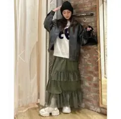 ロデオクラウンズ チュールフリルスカートのサムネイル