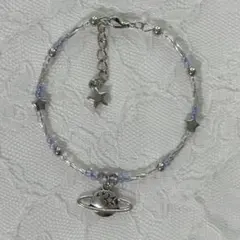 プラネットモチーフハンドメイドブレスレットY2Kフェアリーグランジウィッシュコア