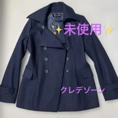 新品未使用 レディース Pコート ネイビー L