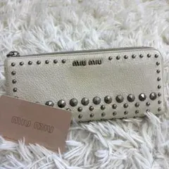 新品】アナスイ✨ハピネス Lファスナー 長財布 アイボリー ハート 人気 