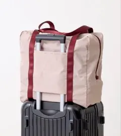 【新品】スリーコインズ 折りたたみボストンキャリーオンバッグ トラベルバッグ