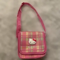 HELLO KITTY チェック柄ポシェット